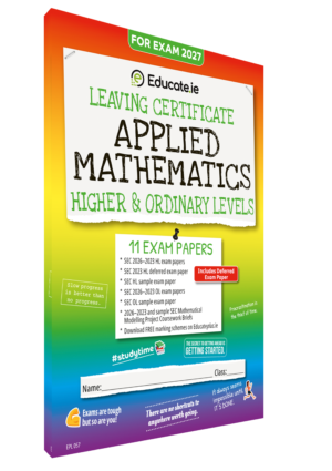 2027 Applied Mathematics Education Leaving Certiciate Higher & Ordinary Level Exam Papers 3D COVER