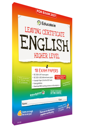 2027 English Leaving Certificate Higher Level Exam Papers 3D Cover